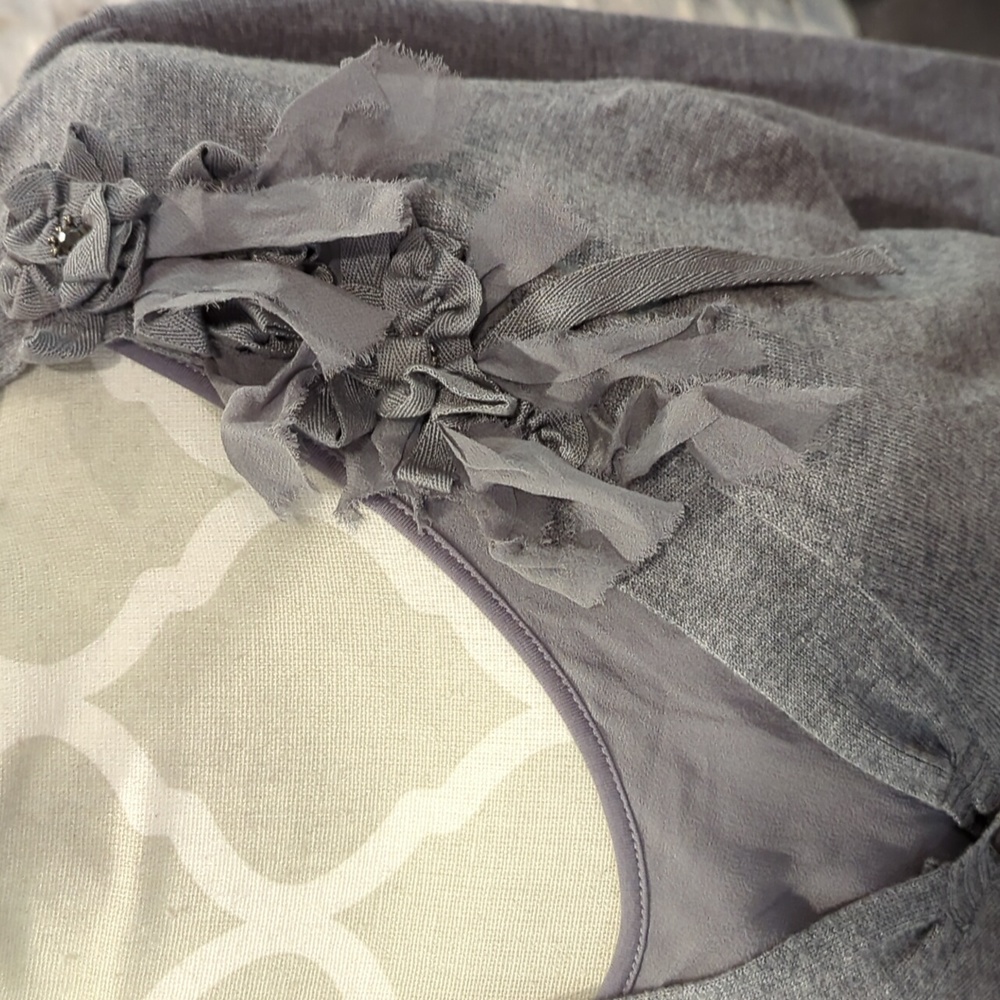 NWT Basler Grey wool & silk button up cardigan with left chest details - Picture 10 of 11